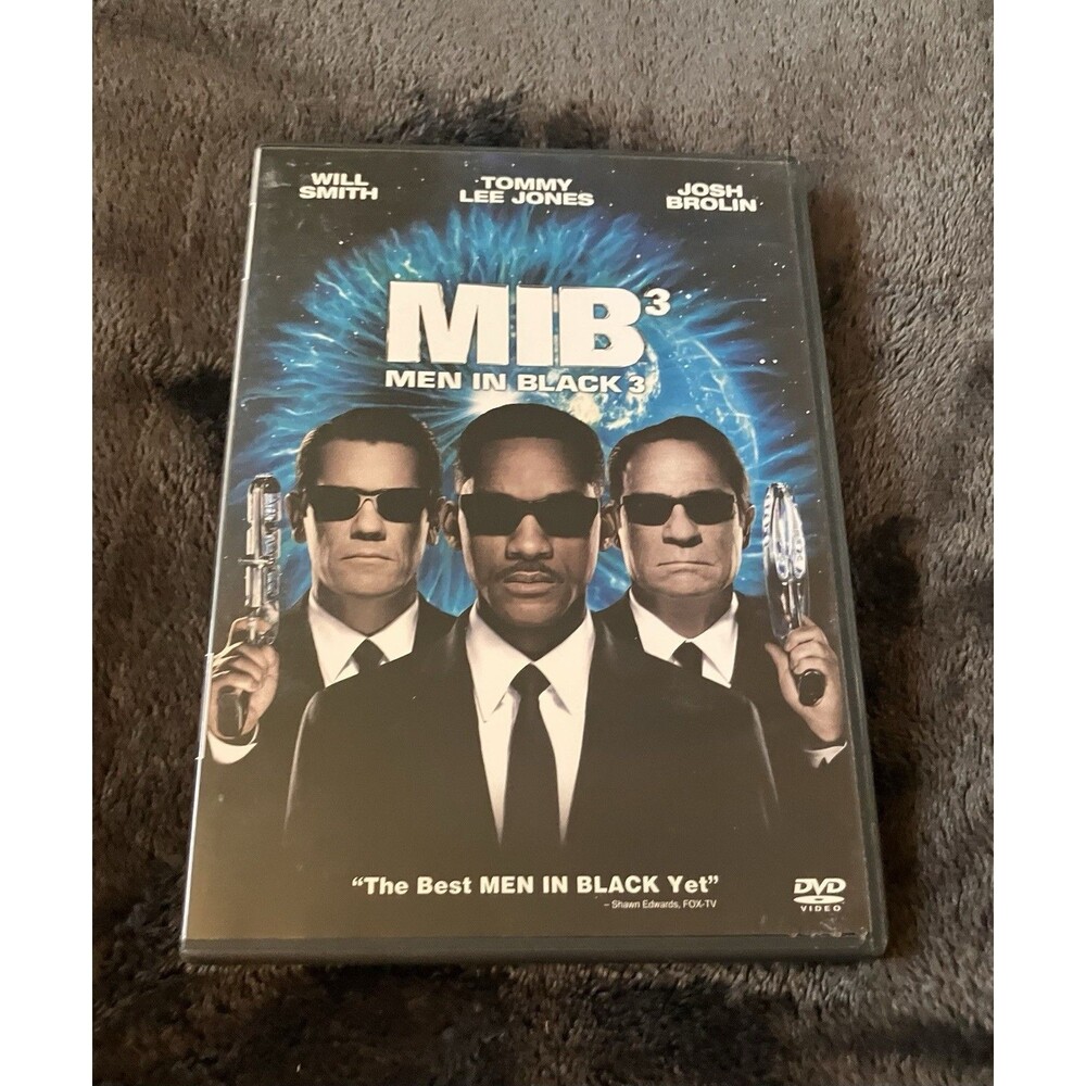 Men in Black 3 DVD 2012 Will Smith Tommy Lee Jones Josh Brolin